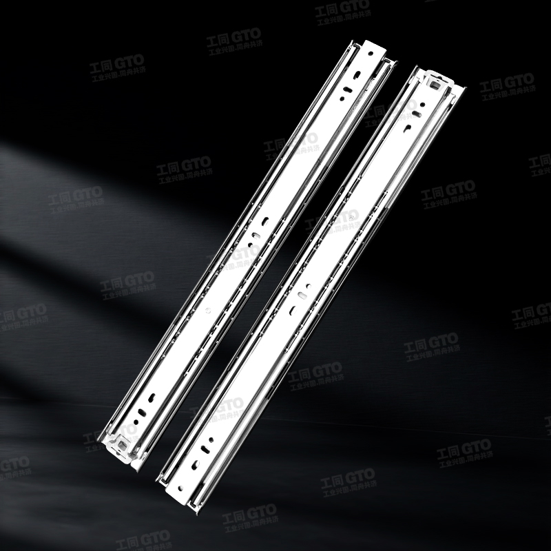 304不銹鋼51寬阻尼重型三節(jié)鋼珠滑軌A1551S